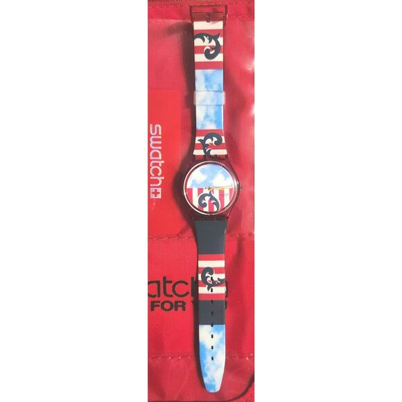 Swatch watch THE BOSS GR109 1991 Standard Gents New old stock - Picture 2 of 9